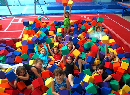 Playing in the pit at a Flips Fun Night